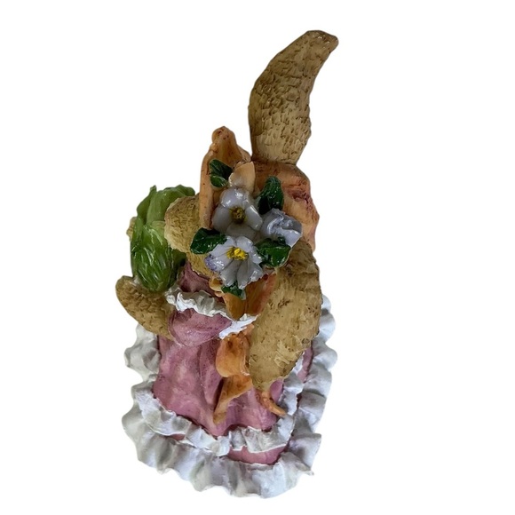 K’s Collection Vintage Bunny Figurine Spring Easter Collectible Decor Pink 5.6” - Picture 10 of 16